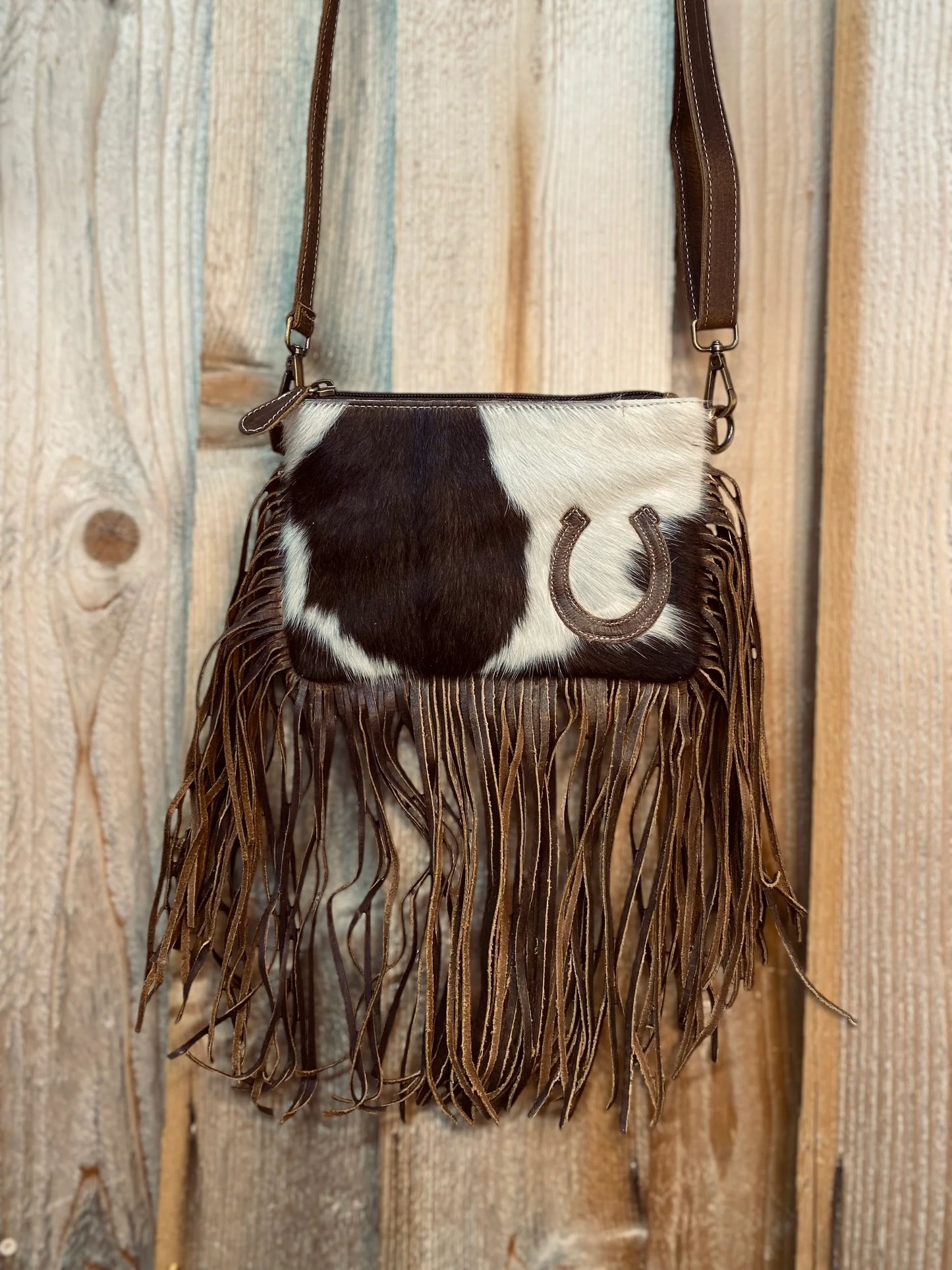 Leather and Cowhide Wallet