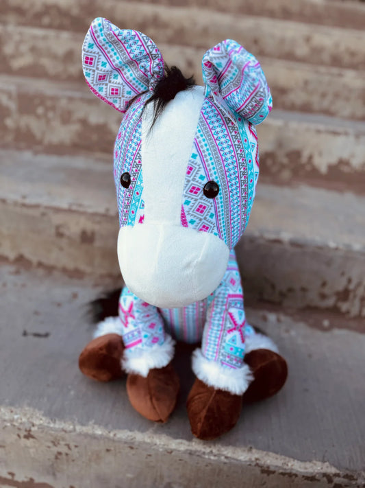 Farm Pal - Pink Aztec Horse Large