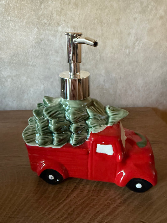 Christmas Tree Truck Soap dispenser