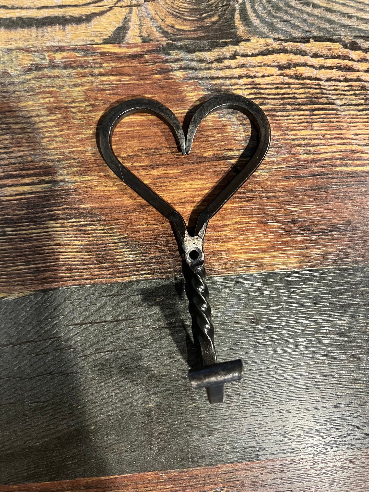 Horseshoe Nail Heart Hook