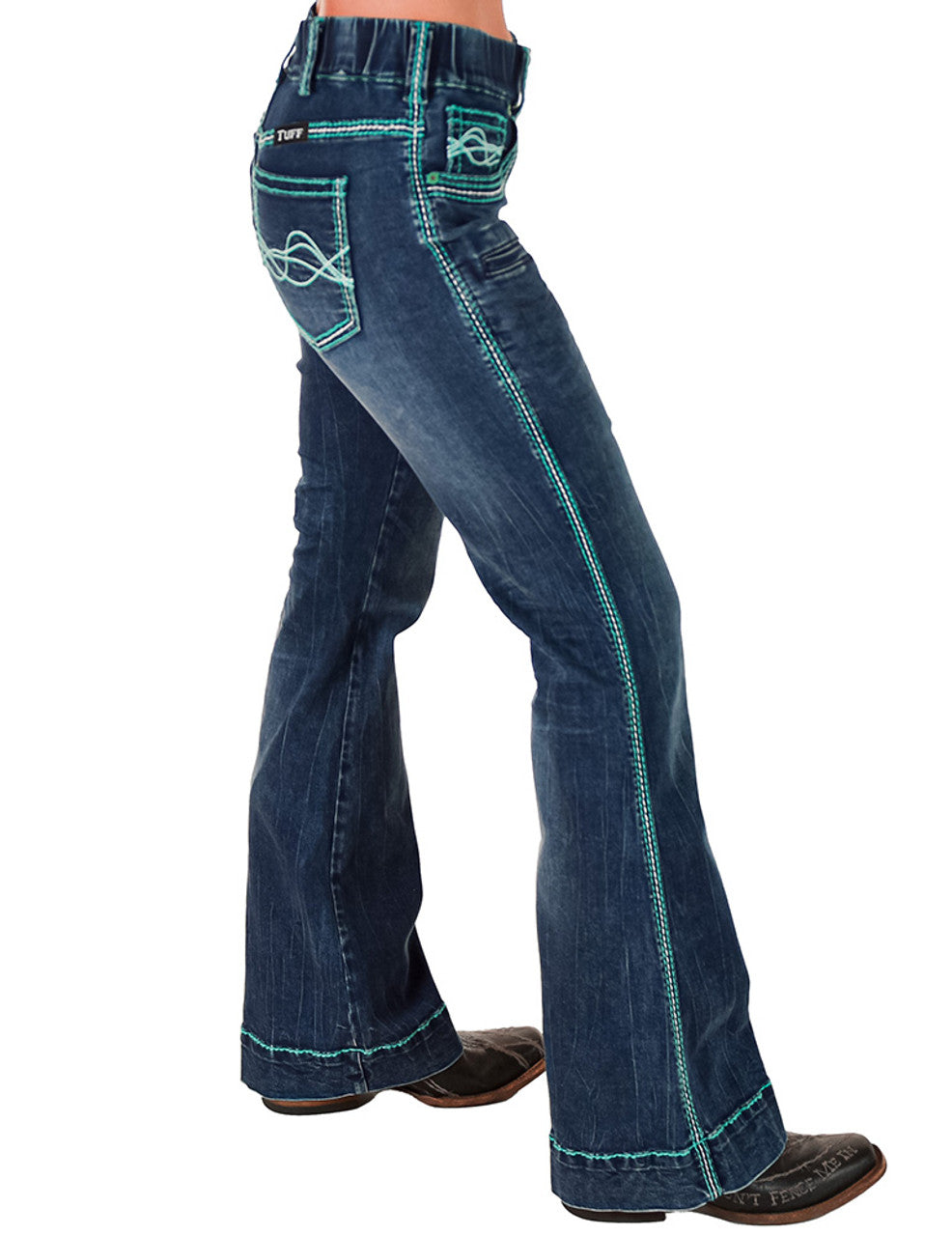 Pull-On Turquoise Hurricane Trouser Cowgirl Tuff