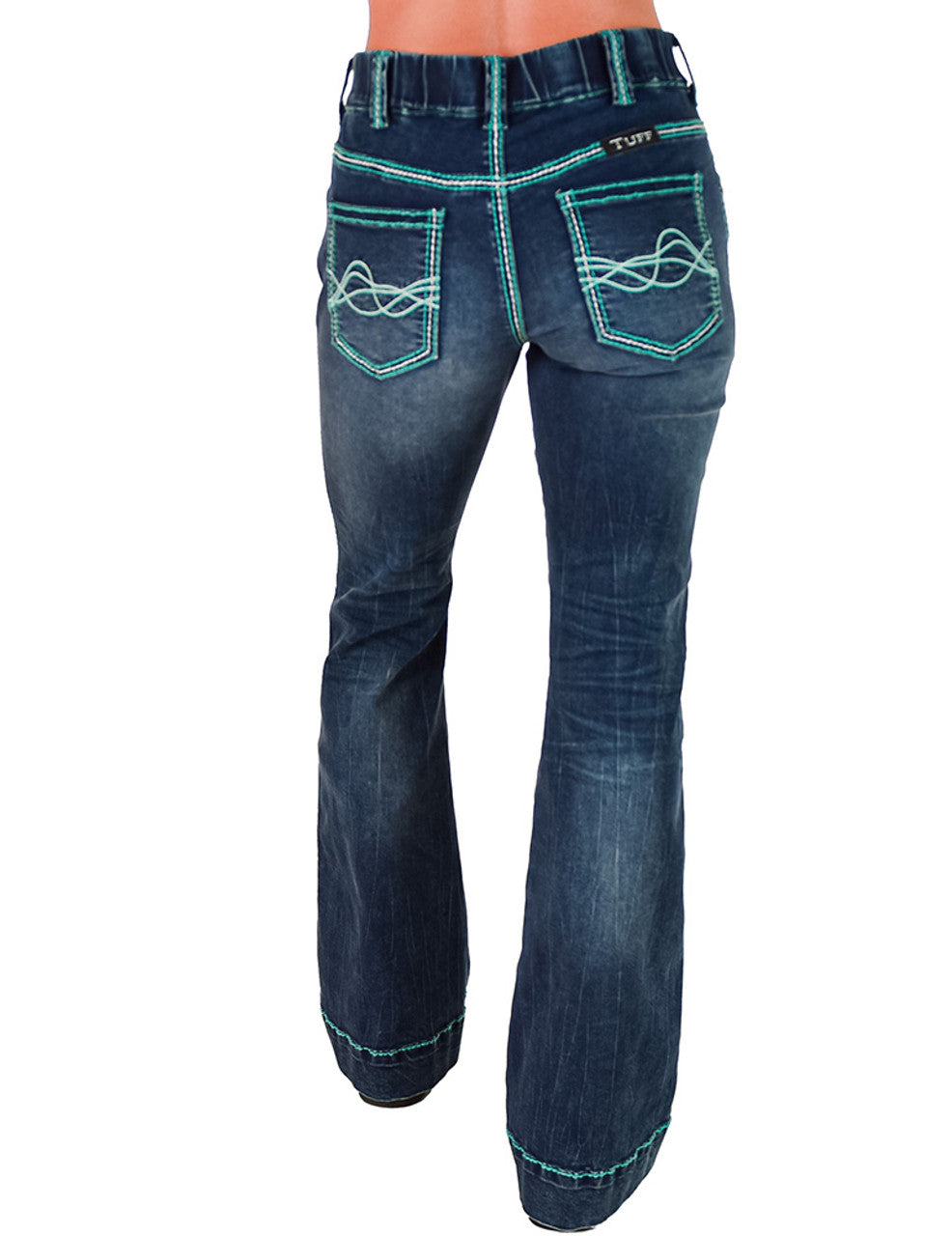 Pull-On Turquoise Hurricane Trouser Cowgirl Tuff