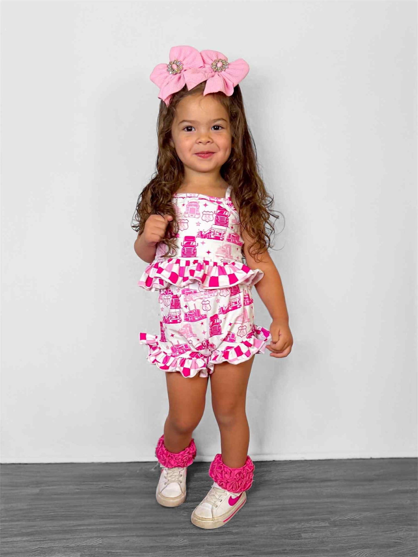 Pink Route BB Ruffled Set