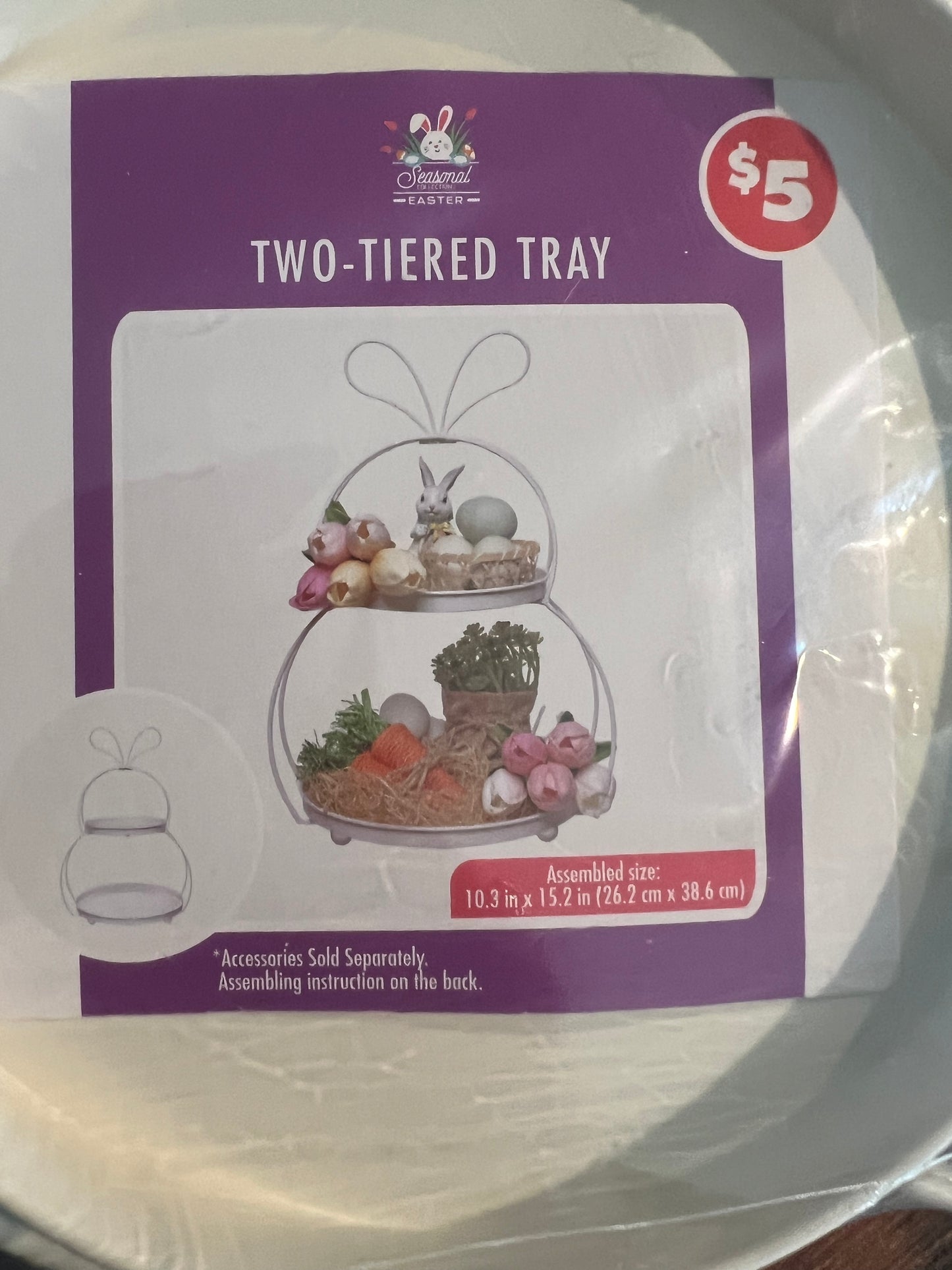Easter Bunny 2 Tier Tray