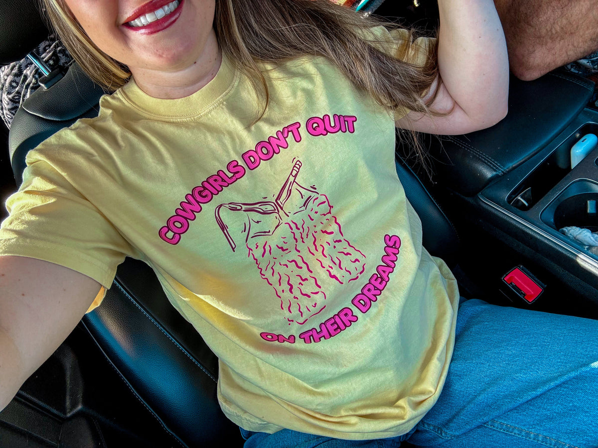 Cowgirl Dreams Tee (Butter Yellow)