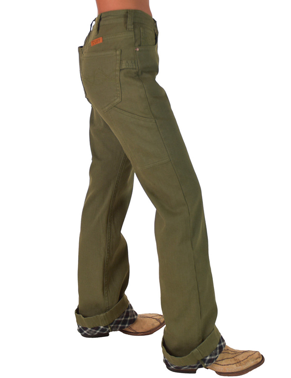 Army Carpenter Flannel Cowgirl Tuff Jeans