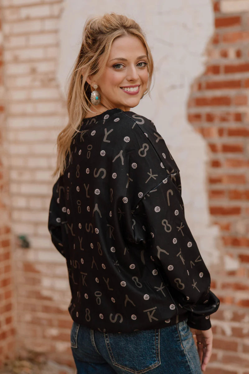 Hot Iron Top- oversized