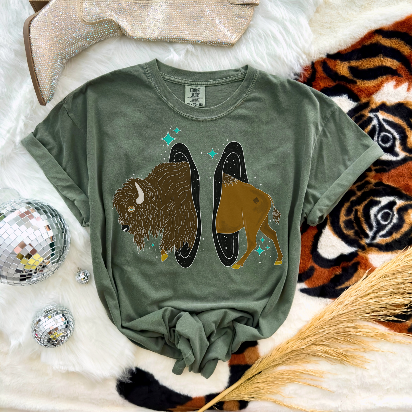 Space Bison Tee