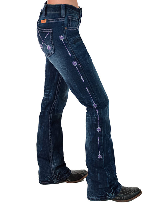 Cowgirl Tuff Jeans Purple Arrows