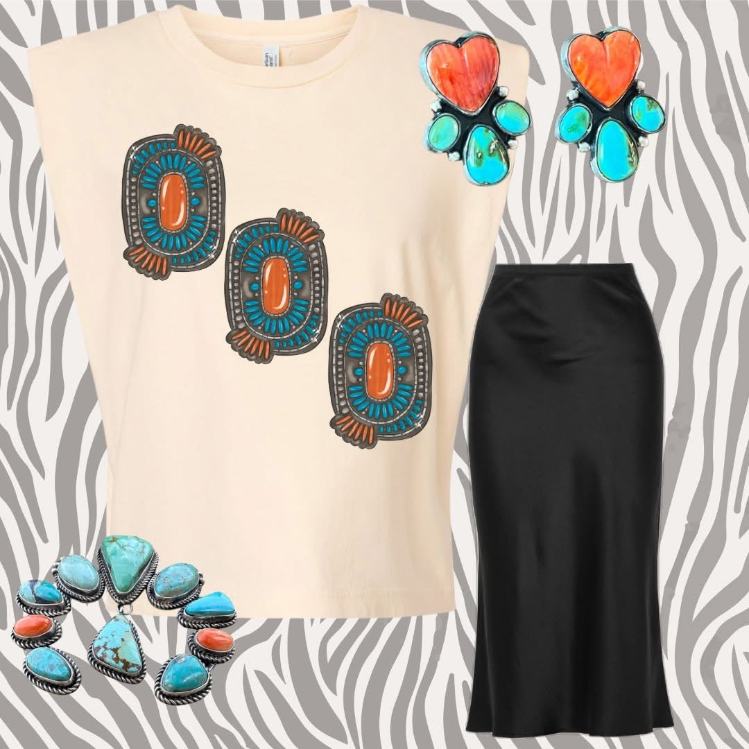 Spiny Clusters muscle tee