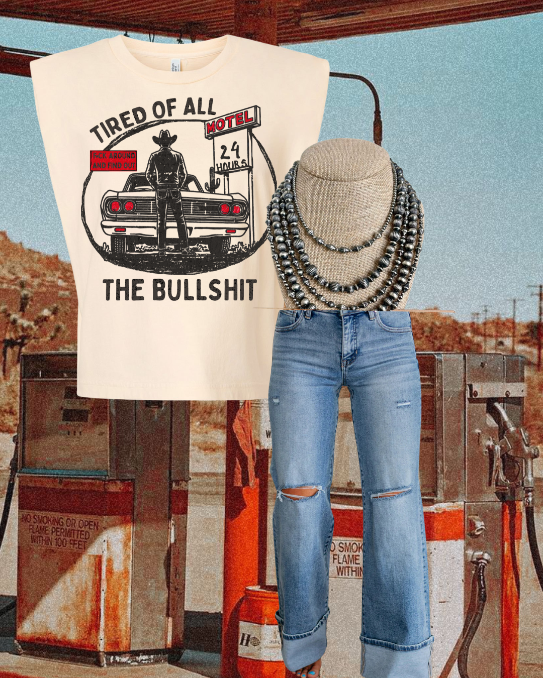 Tired of all the Bullshit muscle tee