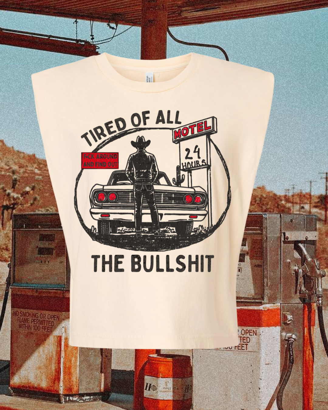 Tired of all the Bullshit muscle tee