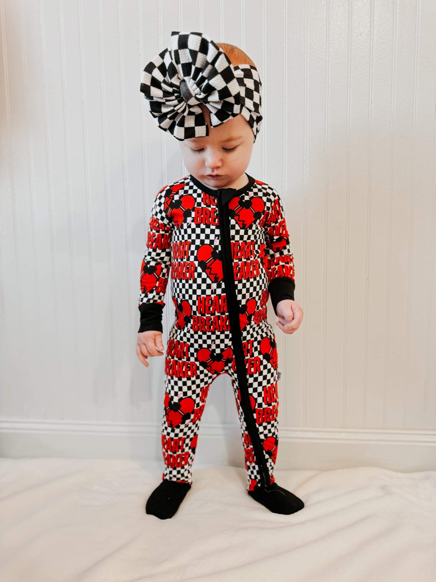Checkered Heart Breaker Bamboo Sleeper (FINAL SALE)