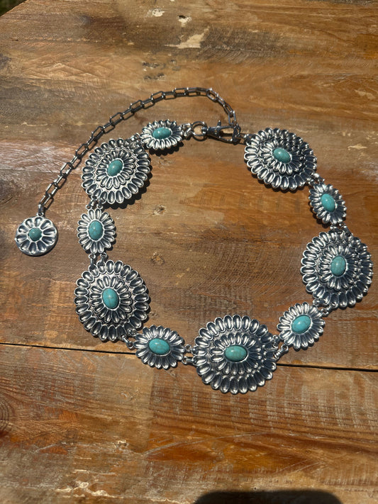 Turquoise Concho Belt