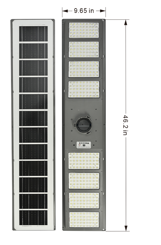 9000W All-in-One Double Side Solar Street Light Road Path Motion Sensor Parking a lot IP65 Waterproof