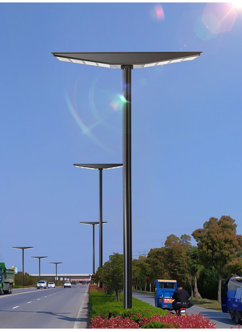 9000W All-in-One Double Side Solar Street Light Road Path Motion Sensor Parking a lot IP65 Waterproof