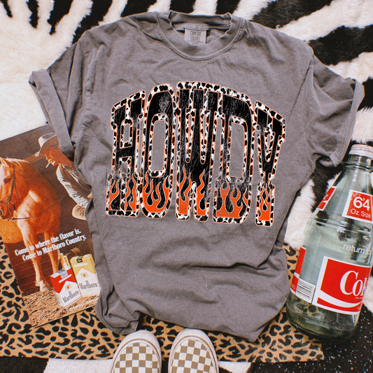 Flamin Howdy tee