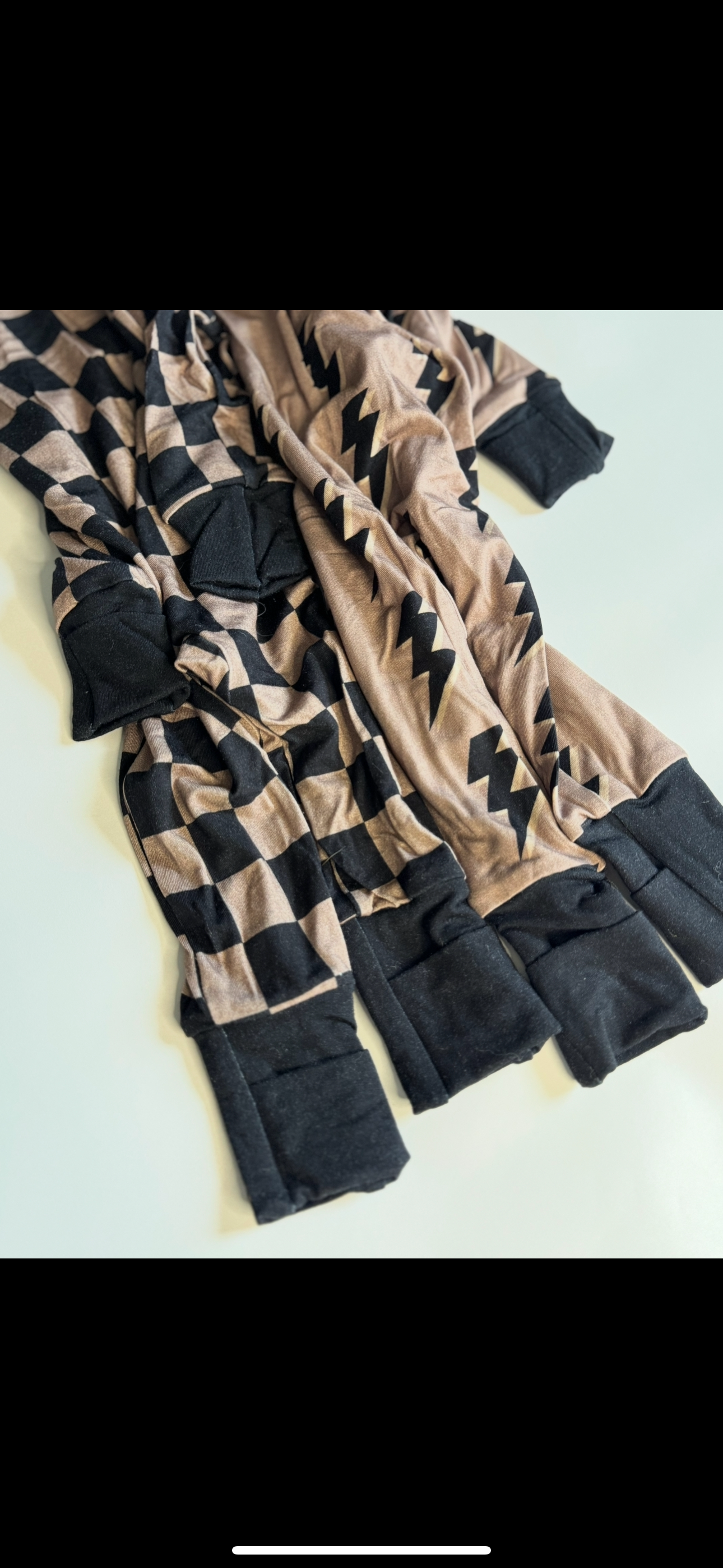 Charcoal Checkers Bamboo Toddler Set