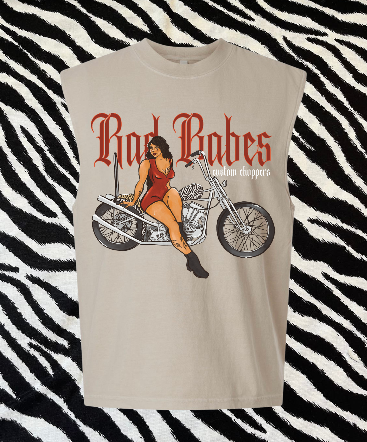 Rad Babes Choppers muscle tee