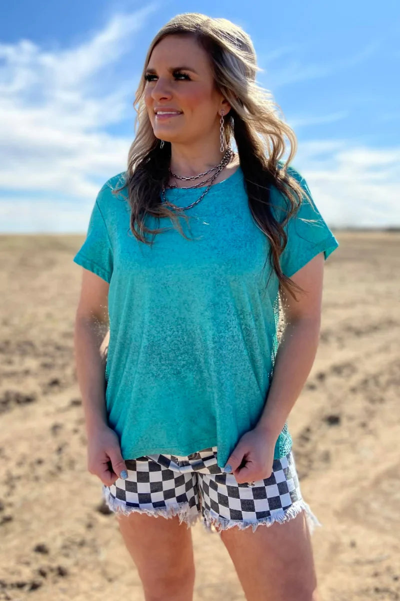 Hit the Backroads  rhinestone top