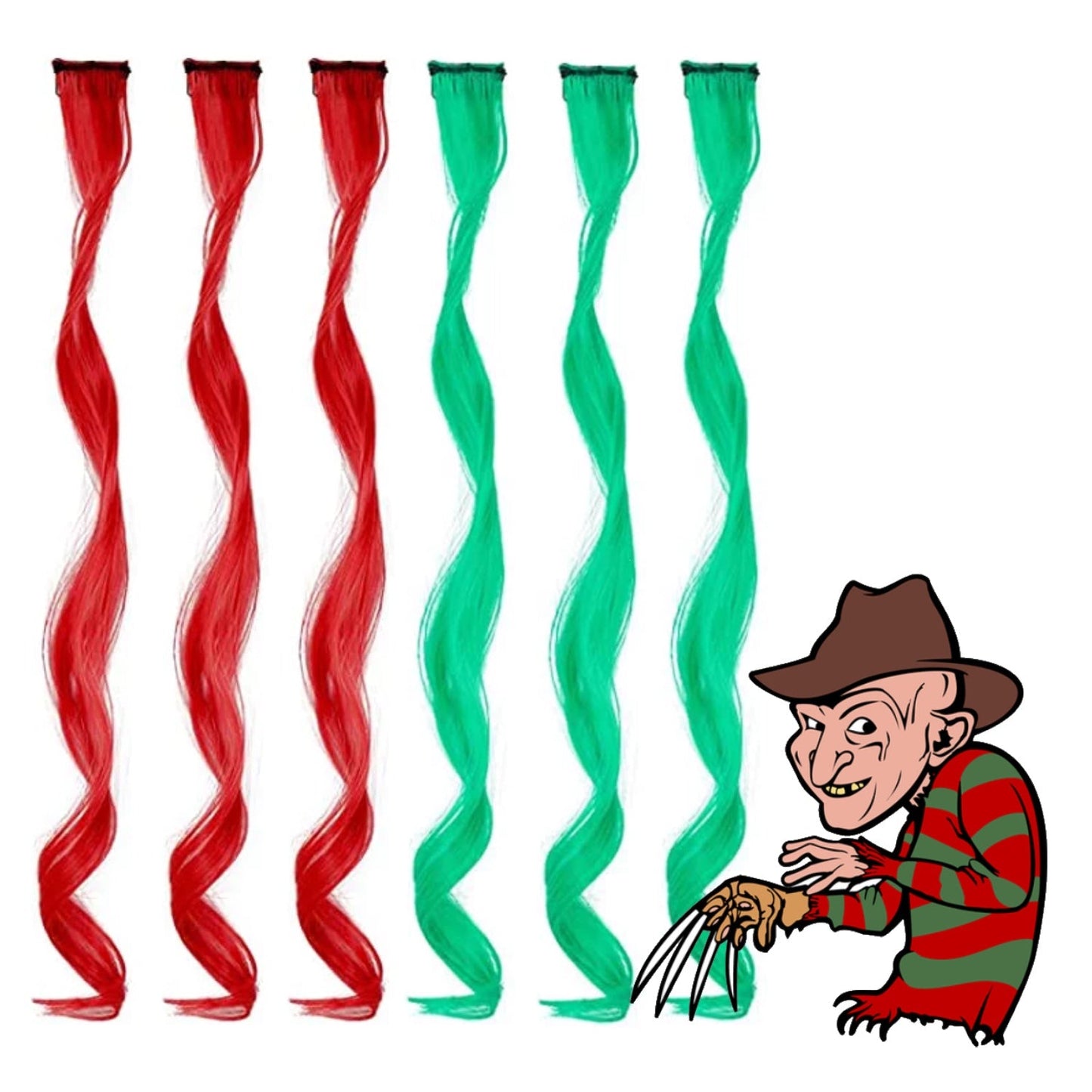 Freddy Curls 6 Pack Clip-in Hair Extension