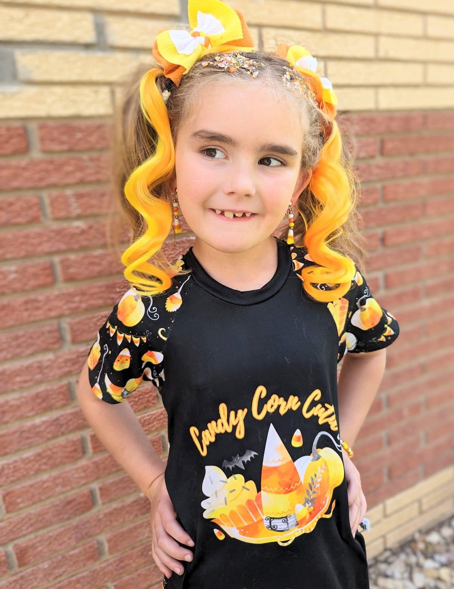 Candy Corn Curls 6 Pack Clip-in Hair Extensions