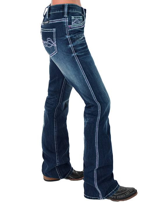 Cowgirl Tuff Purple Hurricane Bootcut