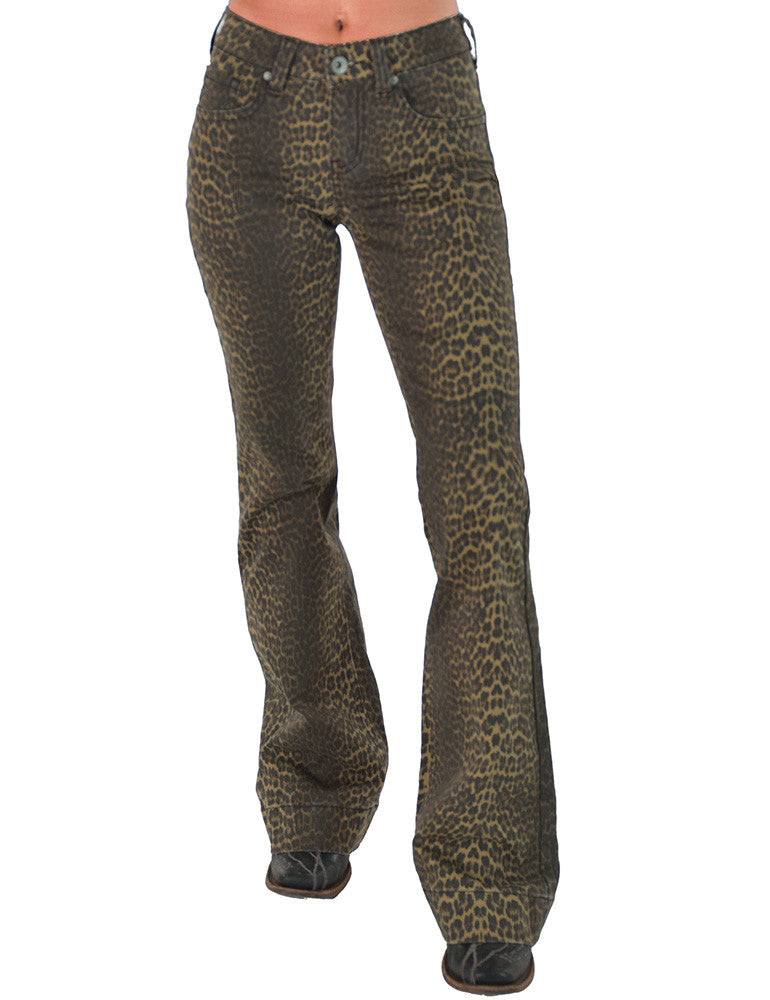Cowgirl Tuff Brown Leopard Trousers