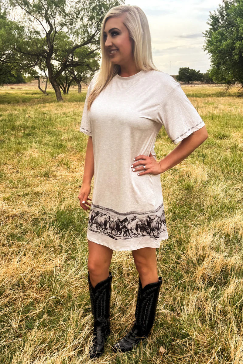Silver Spur T shirt dress