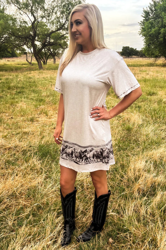 Silver Spur T shirt dress