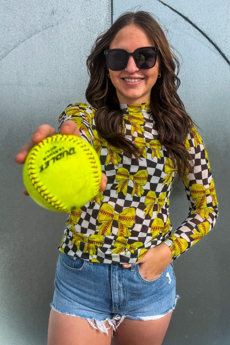 Throw Like A Girl Mesh Top
