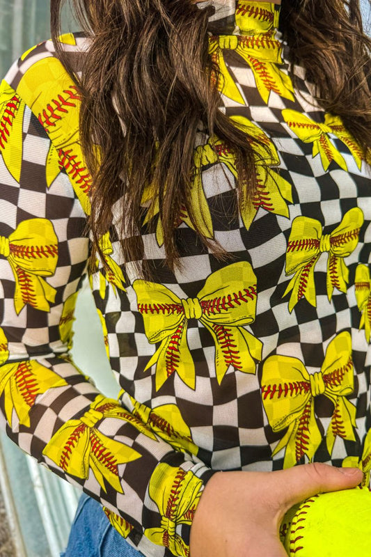 Throw Like A Girl Mesh Top