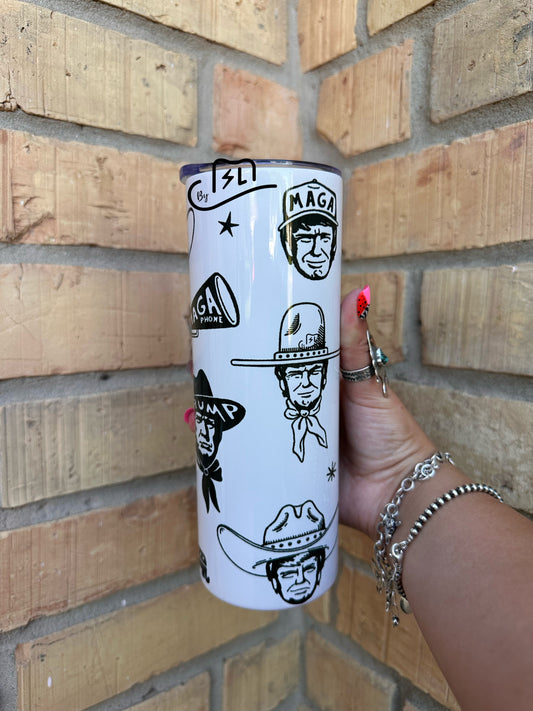 All around president 20oz tumbler