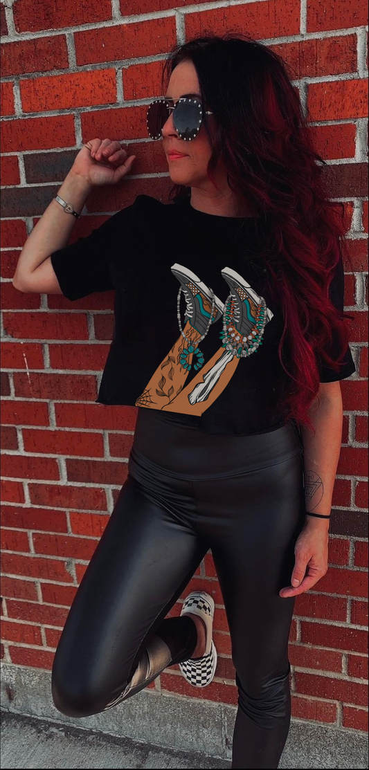 Bury me in Vans CROPPED Tee
