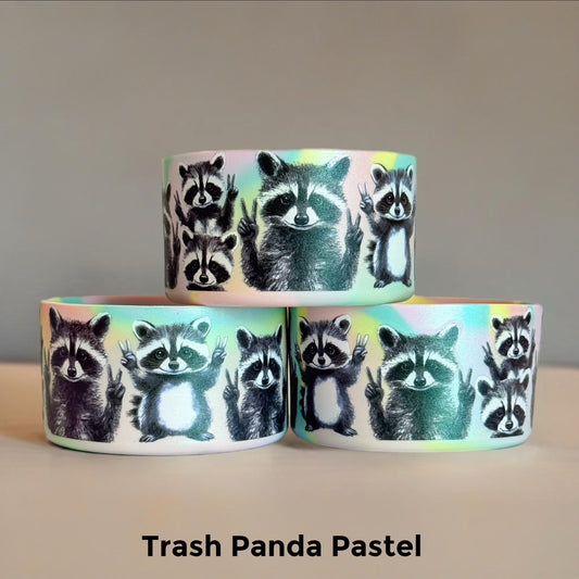 Trash Panda Raccoon Pastel Tumbler Boot -fits 20-40oz