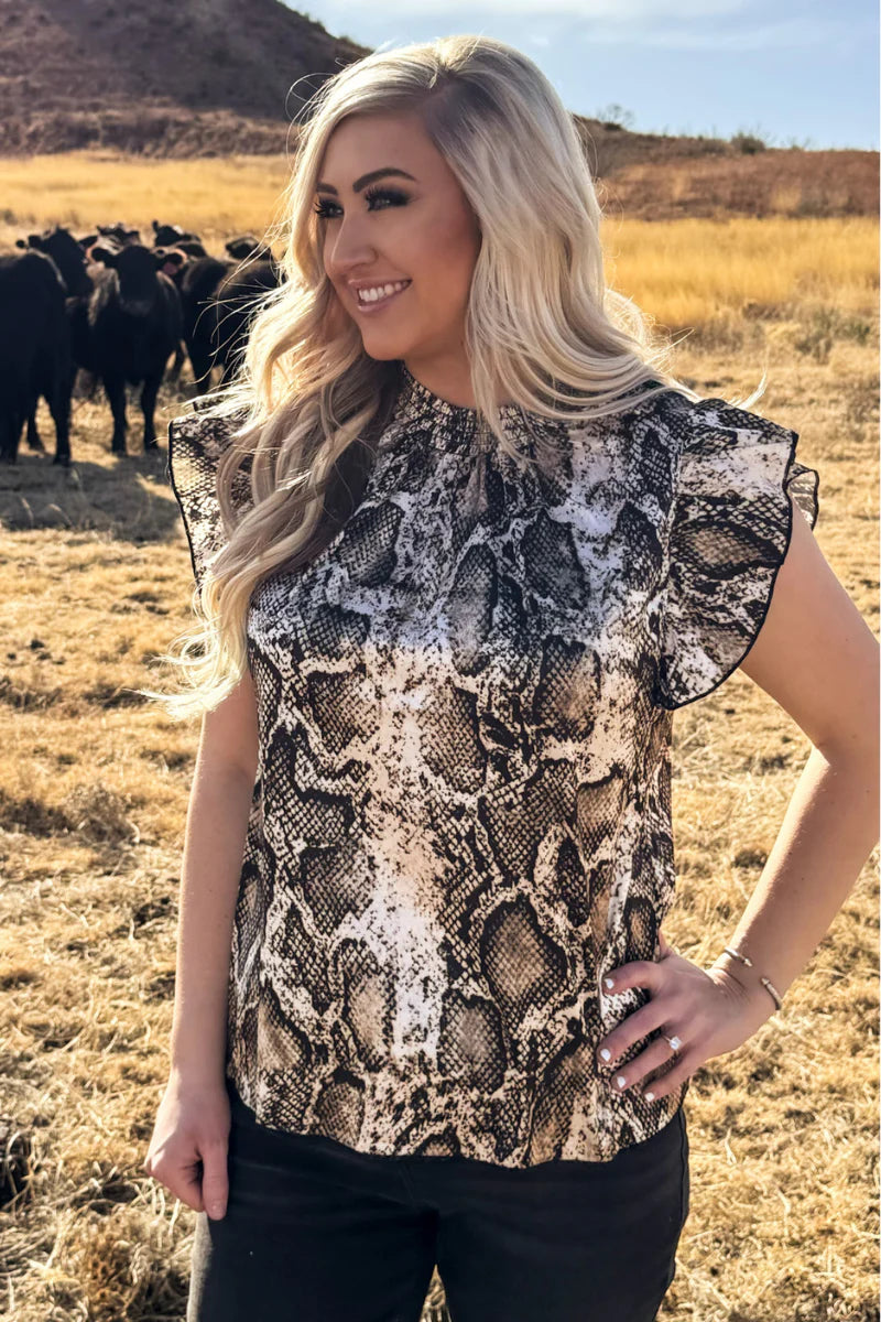 Baby Doll Top - Snake
