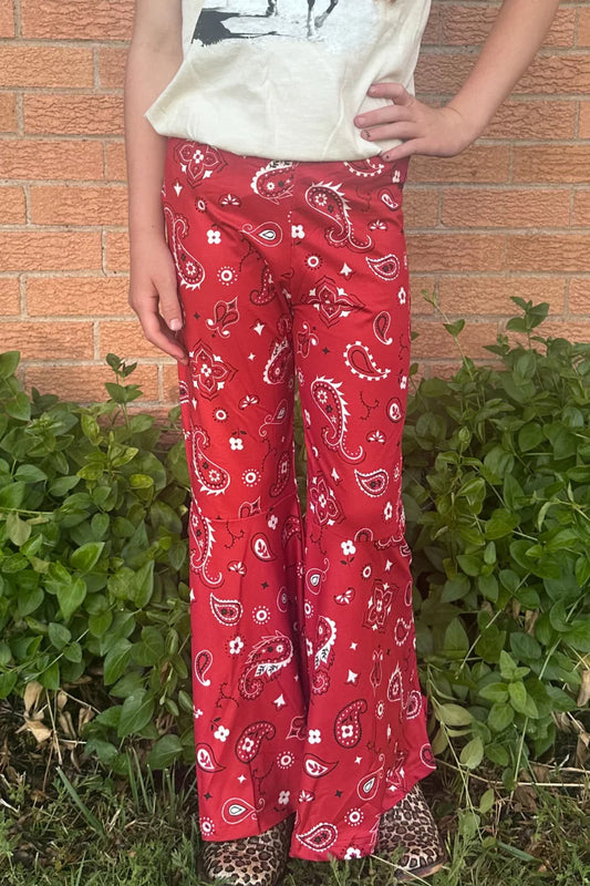 Bandana Babe Youth Bells Red