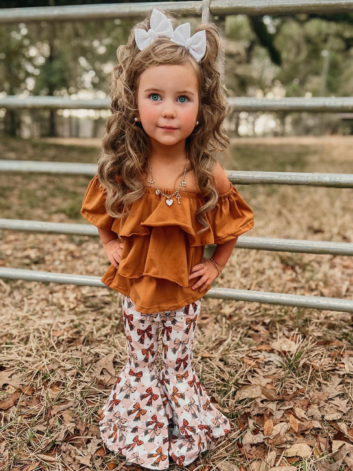Honey Bow Double Bell Bottoms
