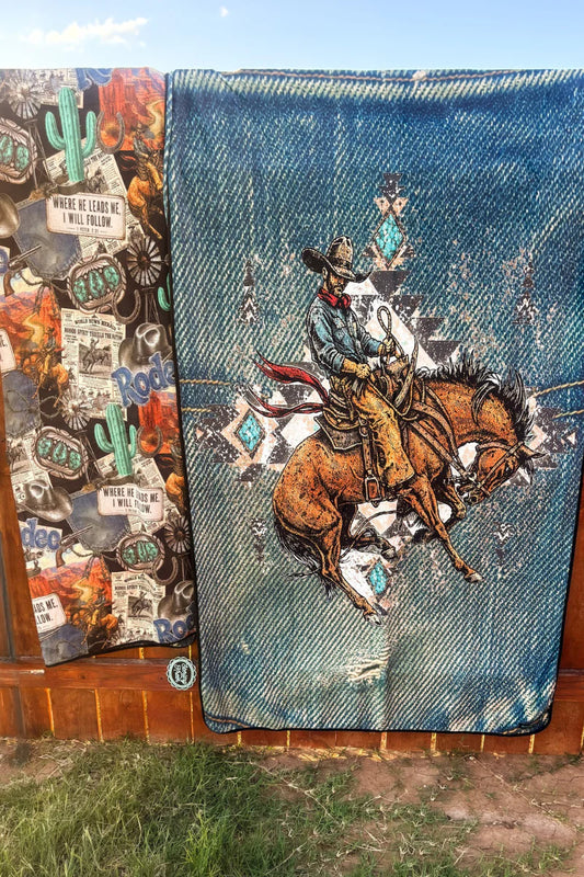 Retro Rodeo Blanket