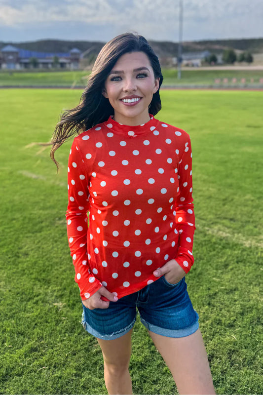 KICKOFF SEASON MESH TOP- Orange