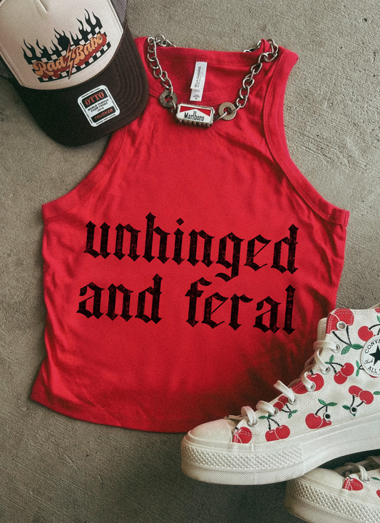 Unhinged and Feral Ribbed Racer Tank