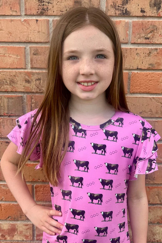Cows come home kids dress