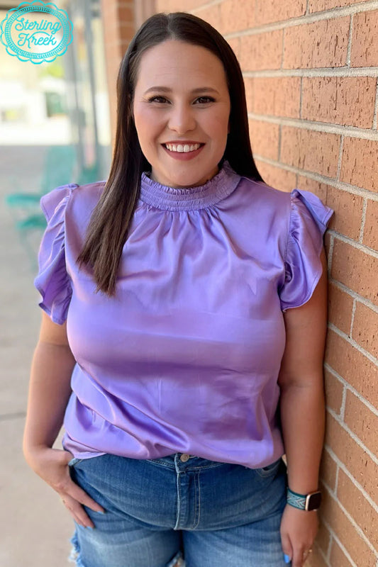 Babydoll top purple