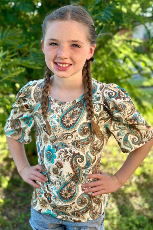 Better in paisley kids top