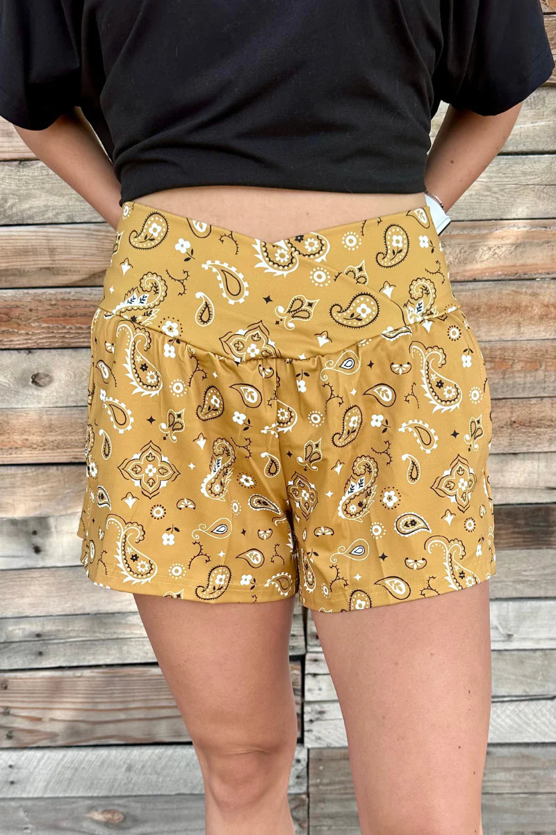 Bandana Babe yellow Shorts