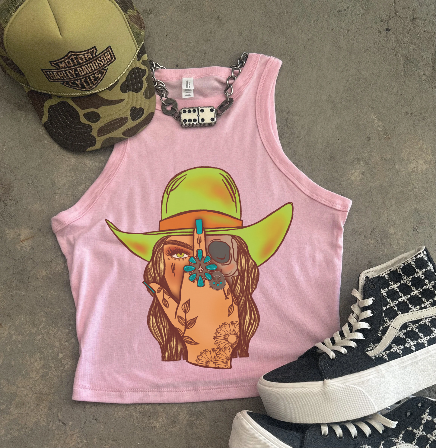 Unapologetic Ribbed Racer Tank