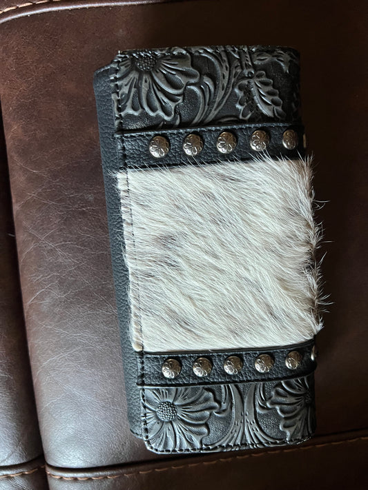 Black and White Cowhide wallet