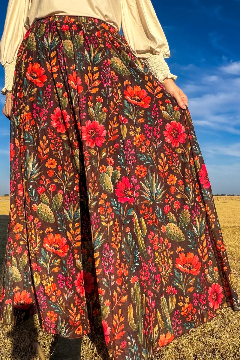 Desert Garden Maxi skirt