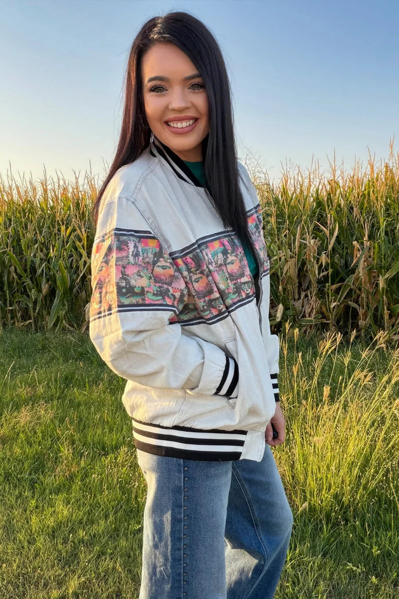 Cosmic Cowgirl Bomber Jacket