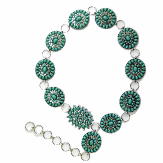 Turquoise Concho Belt
